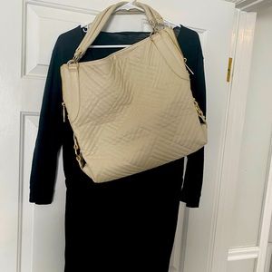 Large black jumpsuit.  Brand new with two handbags included